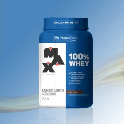 100% Whey 900g Pote - Max Titanium