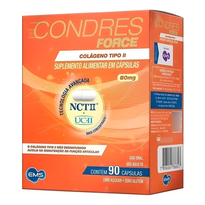 Suplemento Condres Force Colágeno Tipo ii 90 caps – ems